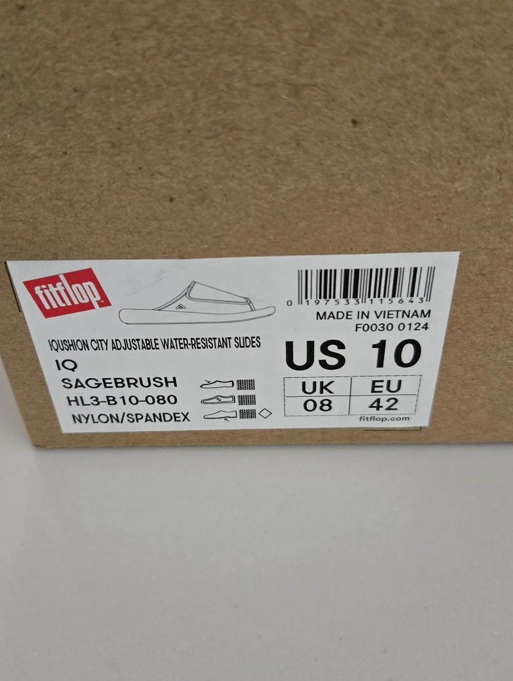 NIB FitFlop City Slides